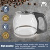 12 Cup Coffee Maker Pot Carafe (Gray Handle and Lid)