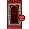 Modefa Islamic Turkish Velvet Prayer Rug Small Child Toddler Namaz