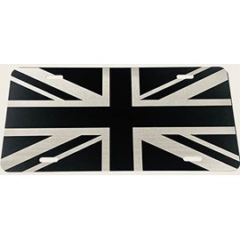 Great Britain UK British Flag Union Jack Car Tag Laser Engraved License Plate