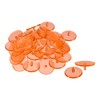 PATIKIL 50pcs Golf Ball Markers 24mm Round Clear Flat Position