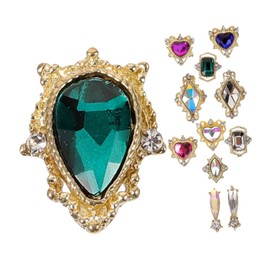 Baluue 1set Nail Rhinestones Decorations Cool Nail Charms for Art Unique Crystal Heart Design for Weddings and Crafts Gems for Lasting Use