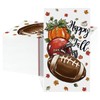 50Pcs Fall Paper Napkins, American Football Pumpkin