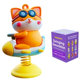 Car Dashboard Decorations Cute Car Ornament【Bounce Small Animal】 Kawaii Bobblehead Funny Car Accessories Swing Car Dashboard Accessories for Car Interior Decor/Office/Tabletop/Cute Little Gifts