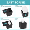 HIIMIEI Acrylic Tissue Box Cover Clear Tissue Holder Square Napkin