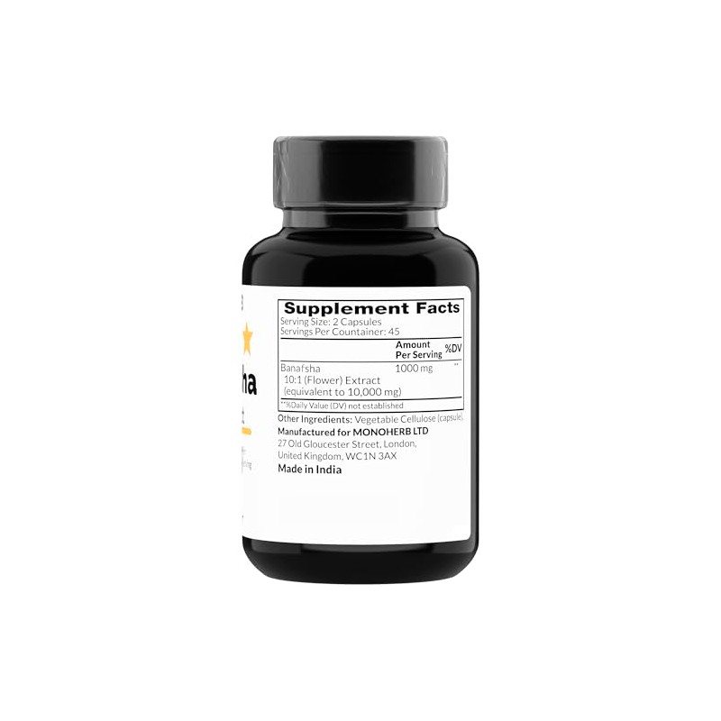 Banafsha Extract 1000 mg - 90 Vegetarian Capsules