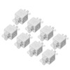 8Pcs Auto Body Panel Clamp Silver Aluminum Alloy Butt Welding