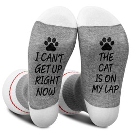 I Cant Get Up Right Now The Cat Is On My Lap Socks, Cat Socks, Gifts For Cat Lovers.(098)