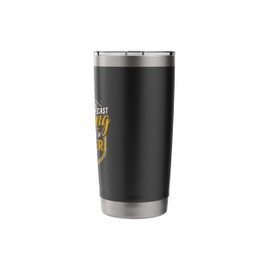 Camping Weekend Forecast 100% Chance Beer Camper Mens Funny Stainless Steel Insulated Tumbler