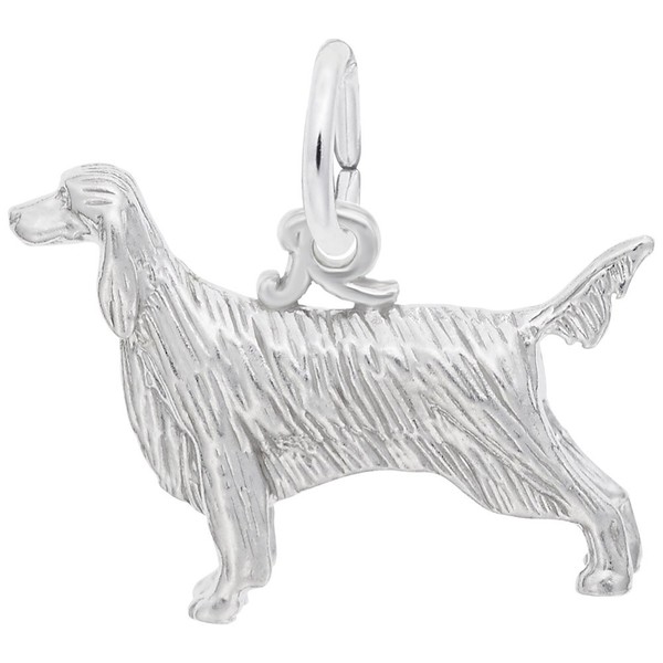 Baxley Jewelry Sterling Silver Irish Setter Dog - 0.73" x
