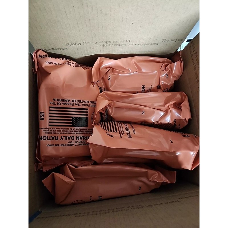 ameriqual 6 MRE Meals Ready to Eat Humanitarian Daily Rations