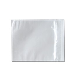 5.5" x 10" Clear Packing List Back Side Loading Plain Face Envelopes Pouches (1000 Pieces)