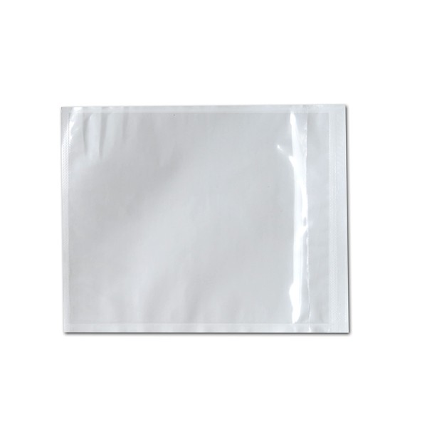 5.5" x 10" Clear Packing List Back Side Loading Plain