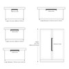 Peaha 10 Pack Kitchen Cabinet Handles 5 inch Black Pulls