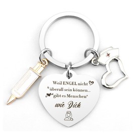 Nurse Gifts Nurse Accessories Nurse Gift Nurse Keyring Nurse Gifts for Nurses Doctor Nurses Medical Students Doctor Assistant, silver