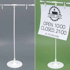 DIY Assembly Double-Sided T-Shape Round PVC Wall-Mounted Multi-Purpose Plastic Hook Holder Menu Board 2ea