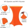 Highdi Stretch Bar Table Covers, Spandex Elastic Cocktail Tablecloths for
