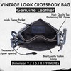 Bolso bandolera de piel para mujer, bolso de mano con