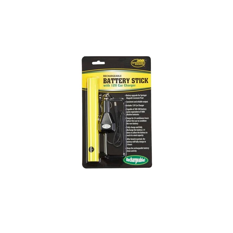 Springer Magrath® Cattle Prod Battery Stick | Rechargeable Battery Stick