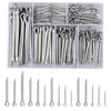260 Stück Splinte Sortiment,Splint Edelstahl Klappsplinte, Splinte, Federstecker Set, Karosserie