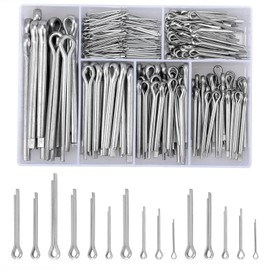 260 Stück Splinte Sortiment,Splint Edelstahl Klappsplinte, Splinte, Federstecker Set, Karosserie Clips, Sicherungssplint, Federsplinte Clips für Autos Wohnmobile Gartengeräte