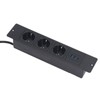 Recessed Power Strip 3xOutlets 2xUSB A 1xUSB C PD20W Ports