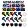 ARTCXC 90Pcs 15mm &16mm 3Styles Plastic Safety Eyes Glitter Eyes
