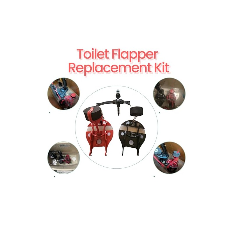 Toilet Flapper Replacement Kit 7381657-200.0070A for American Standard Vormax Toilets