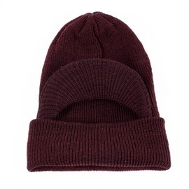 Unisex Integrated Fleece Winter Balaclava Face Mask - Free Size, Elastic, LF1957 56-59cm Black 10ea