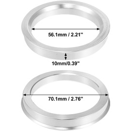 4pcs OD 70.1mm to ID 56.1mm Aluminum Alloy Car Hub Centric Rings Wheel Bore Center Spacer