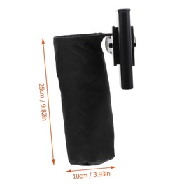 Gatuida Portable Clamp Style Drumstick Storage Box for Drum Kit Durable Black and Plastic Organizer Container Convenient Drum Mallet Holder for Electronic and Acoustic Percussion