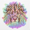 Holographic Decal Stickers of Ethnic Lion Premium Waterproof Vinyl Decal