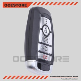 OCESTORE M3N-A2C93142600 Car Key Fob Keyless Control Entry Remote Start 5 Button Vehicles Replacement Compatible with F150 Raptor F250 F350 F450 F550