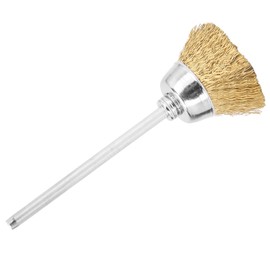 Nail Drill Cleaning Brush, Professional Nail Art Bits Cleaning Brush for Removing Burrs for Cleaning for Polishing (Golden Copper Wire Brush)