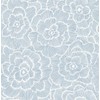A-Street Prints 2969-26039 Periwinkle Textured Floral Wallpaper, Blue