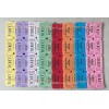 Indiana Ticket Company 200 Double Stub Raffle Tickets Split the