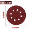 Sanding Discs, POWERTOOL 8-Holes Hook and Loop Sandpaper 125MM Sanding