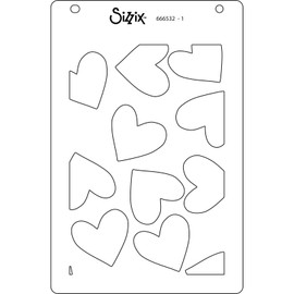 Sizzix Layered Stencils - Mark Making Hearts