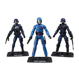 GI Joe Senior Ranking Officers: Cobra Commander, Officer, & Trooper