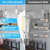 ASOMST Vintage LED Edison Bulbs Dimmable, ST58 Filament Light Bulb