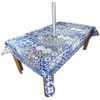Karina Home Square Outdoor Wipe Clean Garden Tablecloth with Parasol