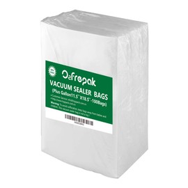 O2frepak Plus Gallon 4mil 11.5" x 18.5"Vacuum Sealer Bags with BPA Free and Puncture Prevention,Vacuum Seal Freezer Bags,Great for Sous Vide Vaccume Sealer PreCut Bags