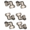 6pk-For MaxLine M8067 Double O Ring Elbow Compression Fitting for