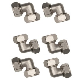 6pk-For MaxLine M8067 Double O Ring Elbow Compression Fitting for 3/4 Inch Tubing replacement