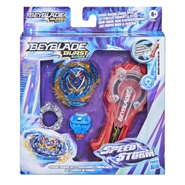 Bey Blade Burst Surge Speedstorm Spark Power Set - Battle Game Set with Sparking Launcher and Right-Spin Battling Top Toy, Red