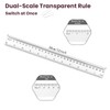 ZUFECY 15 Packs Flexible Ruler Transparent Ruler, Clear See Through