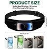 Running Belt Waist Pack with Touch Screen Window, Adjustable Fanny