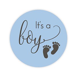 120-1" It's a Boy Stickers, Baby Shower Stickers (#372-B)