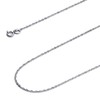 14k REAL White Gold Solid 1mm Singapore Chain Necklace with