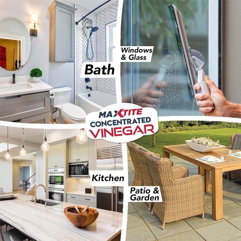 MAXTITE 45% Vinegar - Ultra-Strength Concentrate for Home & Garden