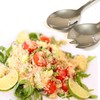 Kerafactum Salad Cutlery Salad Servers Brushed Stainless Steel Salad Spoon